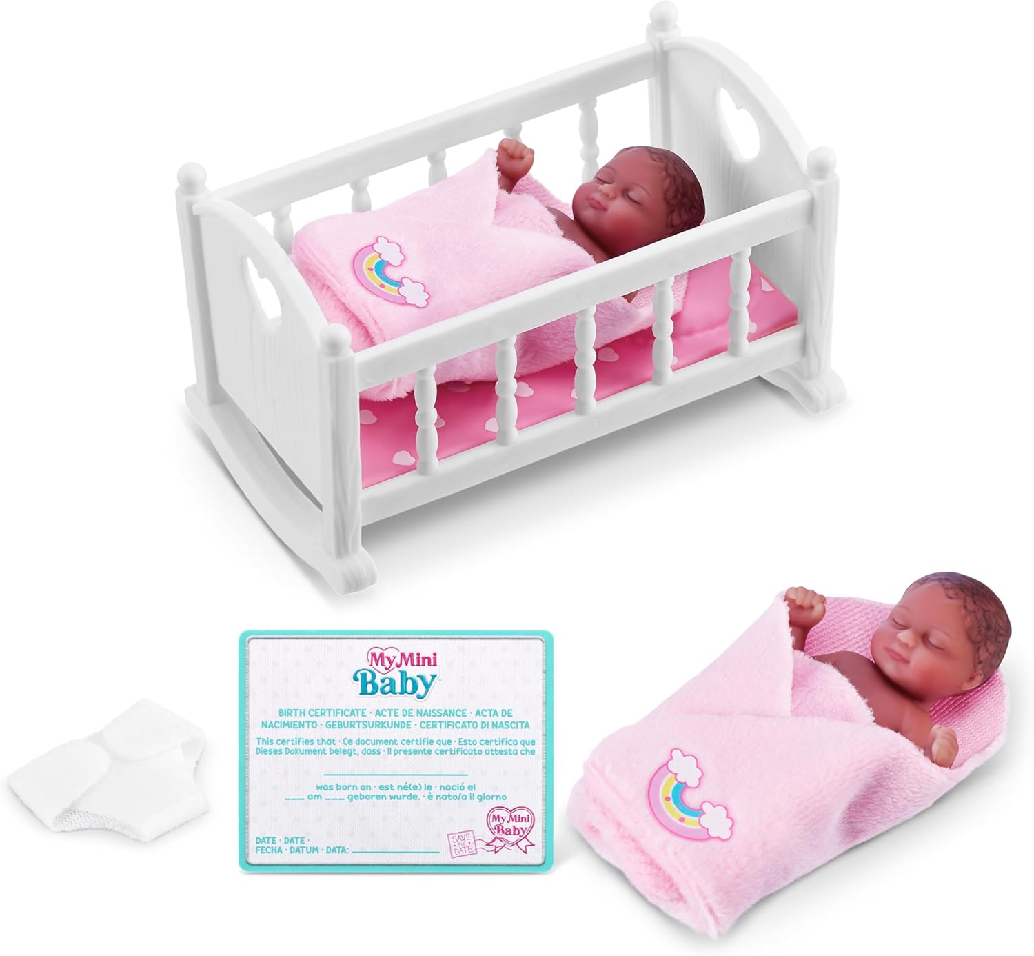 5 Surprise My Mini Baby Series 1 (2 Pack) by ZURU, Collectible Mystery Capsule, Toy for Girls, Realistic Miniature Baby, Playset and Accessories 24hrsmart